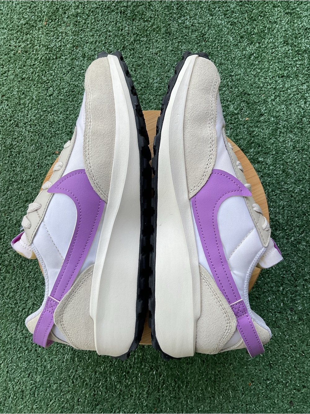 Nike Waffle Debut Women’s Size 8 White Purple Sneakers DH9523-104 - Picture 9 of 11